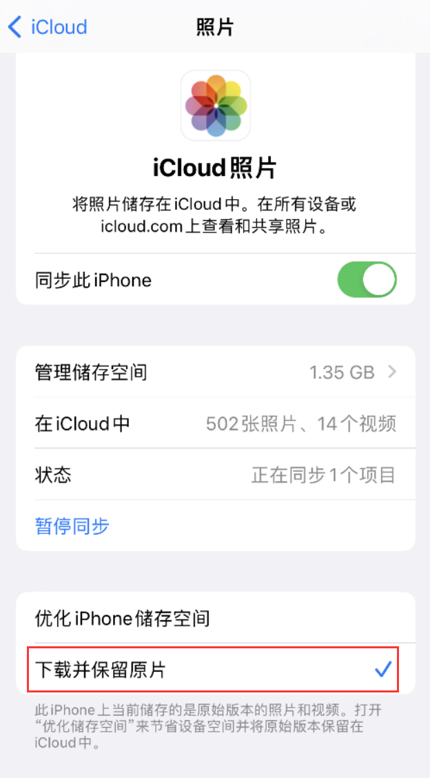 铁山港苹果手机维修分享iPhone 无法加载高质量照片怎么办 